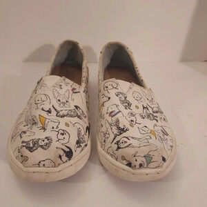 Toms The Year of The Dog Limited Edition Canvas Alpargata in Size Y2 - Youth